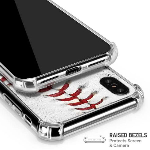 MLB Cincinnati Reds Game Ball iPhone XS Max Clear Case